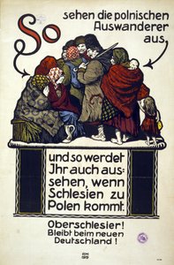 German Anti-Polish Poster