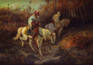 Arab Horsemen at the Edge of a Wood