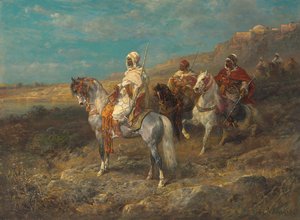 Arab on a White Horse