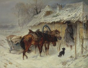Searching for Smugglers, c.1867 by Adolf Schreyer
