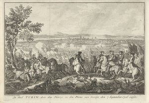 Relief of Turin, 1706 The City of Turin, Relieved by the Duke and the Prince of Savoy on September 7, 1706 (title on object) by Adolf van der Laan