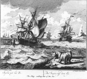 "Sailing from the Ice" (No.14 from the Whaling Series) by Adolf van der Laan