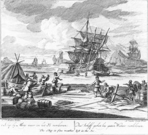 The Ship Lost in Ice in Good Weather (No.12 from the Whaling Series) by Adolf van der Laan
