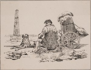 The Peddler and His Dog by Johan Adolph Kittendorff