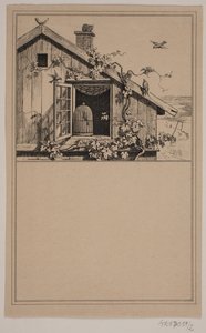 The Captured and the Free. No. 1 in Chr. Winther and M. Rørbye, "25 Pictures for Small Children" by Johan Adolph Kittendorff