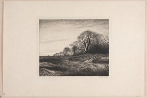 February Evening by Adolph Larsen