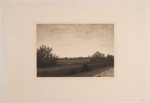 Summer Evening at Rødovre by Adolph Larsen