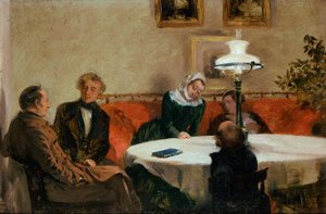 Evening Gathering by Adolph Menzel