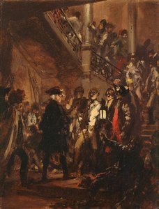 Good Evening, Gentlemen! (Frederick the Great in Lissa). Sketch by Adolph Menzel