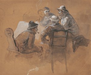 Fishermen by Adolph Menzel