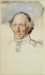 Friedrich August Stüler. Study for the Painting "Coronation of Wilhelm I in Königsberg" by Adolph Menzel