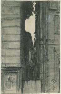 Kissingen: Narrow View Between Two Houses by Adolph Menzel