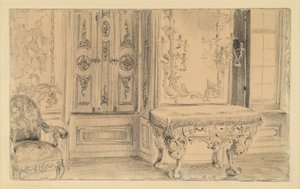 Concert Room in the City Palace in Potsdam by Adolph Menzel