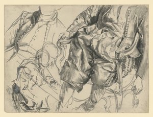 Model in Ceremonial Dress of Elector Johann Georg I of Saxony in Three Views, Historical Museum, Dresden by Adolph Menzel