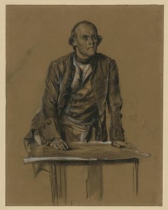 Model Study of Prince Heinrich of Prussia, Half Figure Leaning Over a Table, "From King Frederick