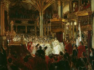 The Coronation of William I as King of Prussia at Königsberg Castle in 1861, 1861
