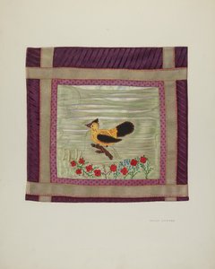 Applique Coverlet (Detail) by Adolph Opstad