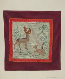 Applique Coverlet (Detail)