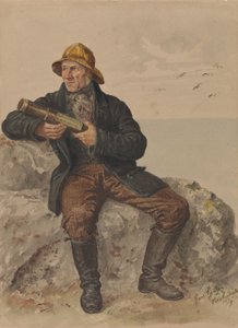 Lars Jensen, Nevlunghavn by Adolph Tidemand