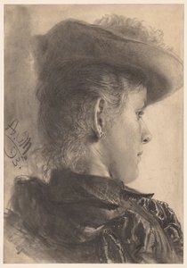 Bust of a Woman, Seen from Behind, 1893 by Adolph Menzel