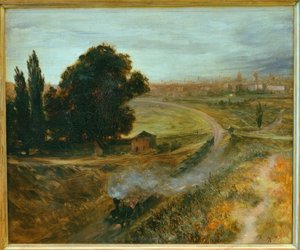 The Berlin-Potsdam Railway by Adolph Menzel