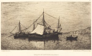 Coastal Boats by Adolphe Appian
