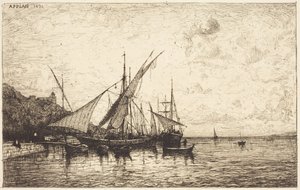 The Port of Monaco by Adolphe Appian