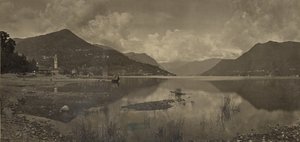 Alpine Landscape by Adolphe Braun