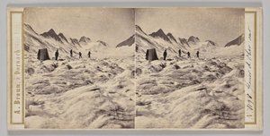 Glacier of Oberaar by Adolphe Braun