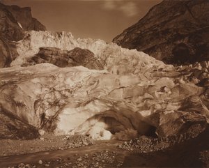 Switzerland. Grindelwald, Upper Glacier, Source of the Lutschine
