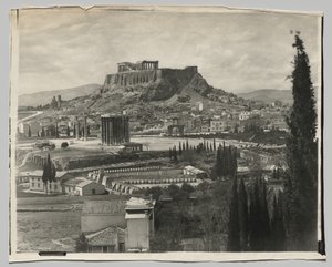 View of the Acropolis by Adolphe Braun and Co.