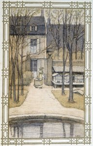 Life of bees: beekeeper and his hives by Adolphe Giraudon