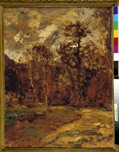 Autumn Landscape by Adolphe Joseph Thomas Monticelli
