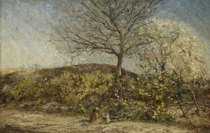 Landscape with Blooming Orchard