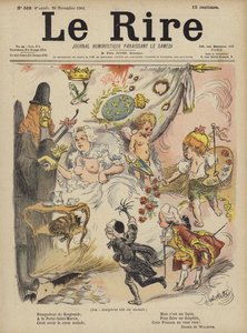 Illustration for Le Rire by Adolphe Leon Willette