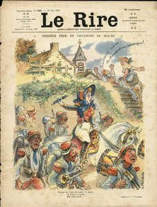 Illustration of Adolphe dit Willette (1857-1926) for the Cover of Le Lire by Adolphe Leon Willette