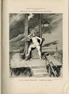 Illustration in Le Courrier francais, no 4 by Adolphe Leon Willette