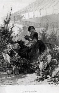 The Flower Seller by Adolphe Mouilleron