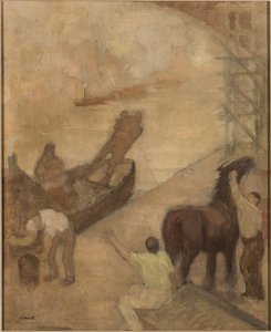 Manchester Ship Canal by Adolphe Valette