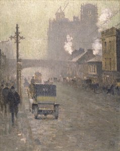 Oxford Road, Manchester by Adolphe Valette