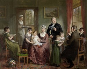 Portrait of the Family of Adrianus Bonebakker with Dirk L. Bennewitz