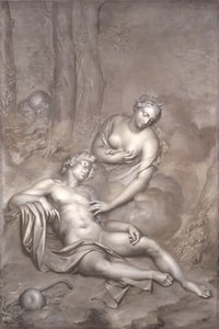 Luna (Diana) visits the sleeping Endymion