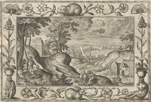 Abraham Sacrificing Isaac by Adriaen Collaert