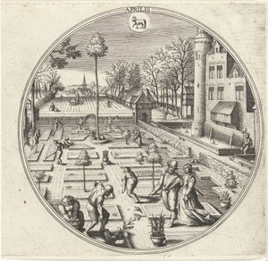 April by Adriaen Collaert