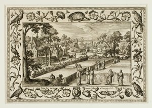 Christ and the Disciples in the Field, from Landscapes with Old and New Testament Scenes and Hunting Scenes