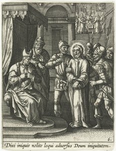 Christ Before Caiaphas by Adriaen Collaert
