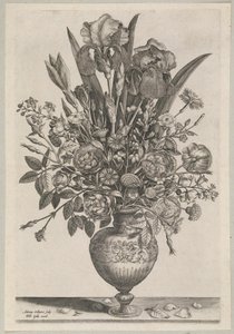 Flower Piece with Irises by Adriaen Collaert