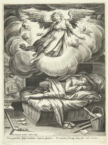 The Annunciation to Joseph by Adriaen Collaert