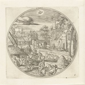 June (The Twelve Months series) by Adriaen Collaert