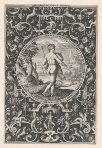 Juno, Plate 1, from the Judgement of Paris by Adriaen Collaert